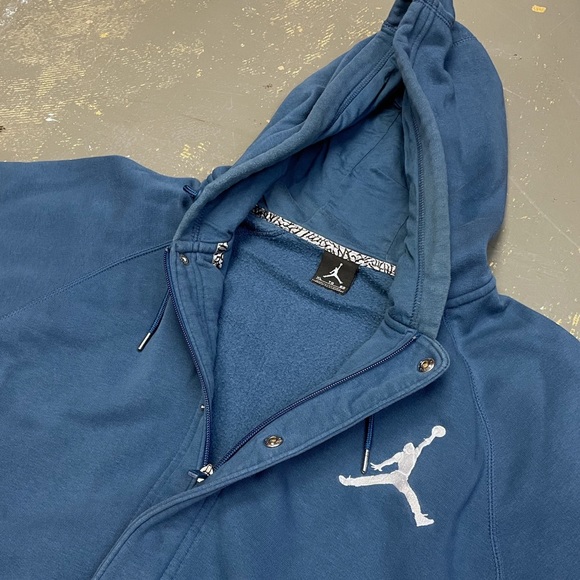 Air Jordan Laney Zip Button Up Hooded Jacket 689020-442 XL Nike Jumpman - Picture 4 of 12